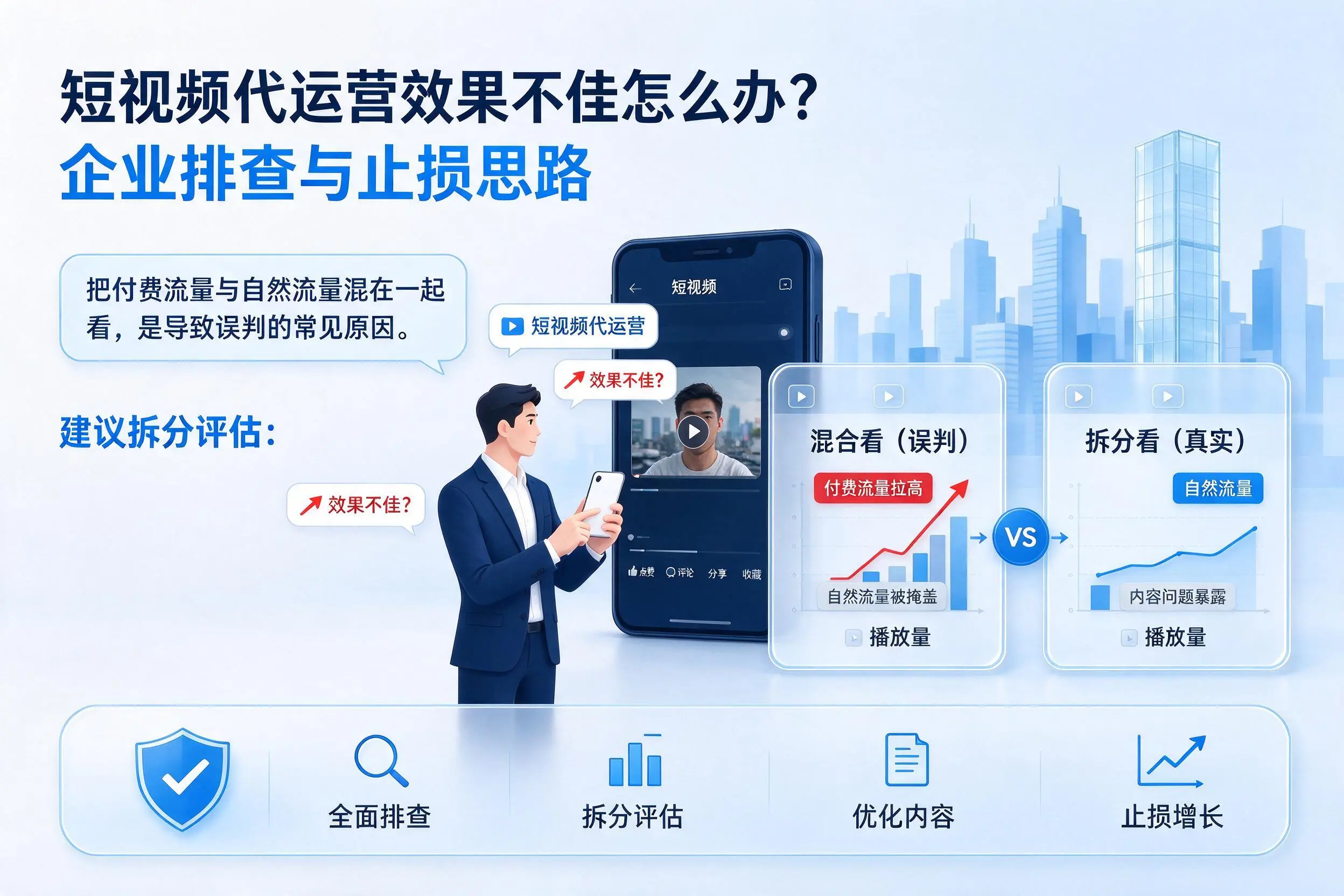 短视频代运营效果不佳怎么办？丽江企业排查与止损思路