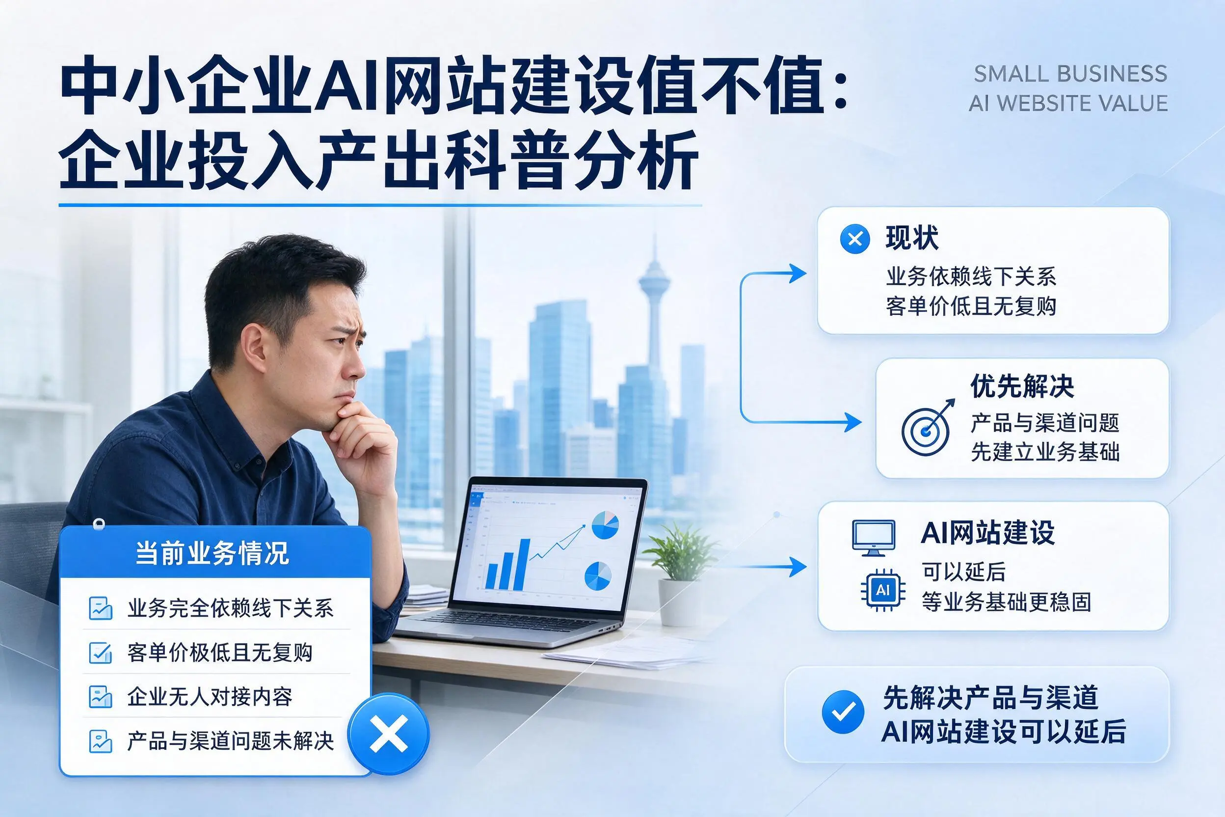 中小企业AI网站建设值不值:丽江企业投入产出科普分析