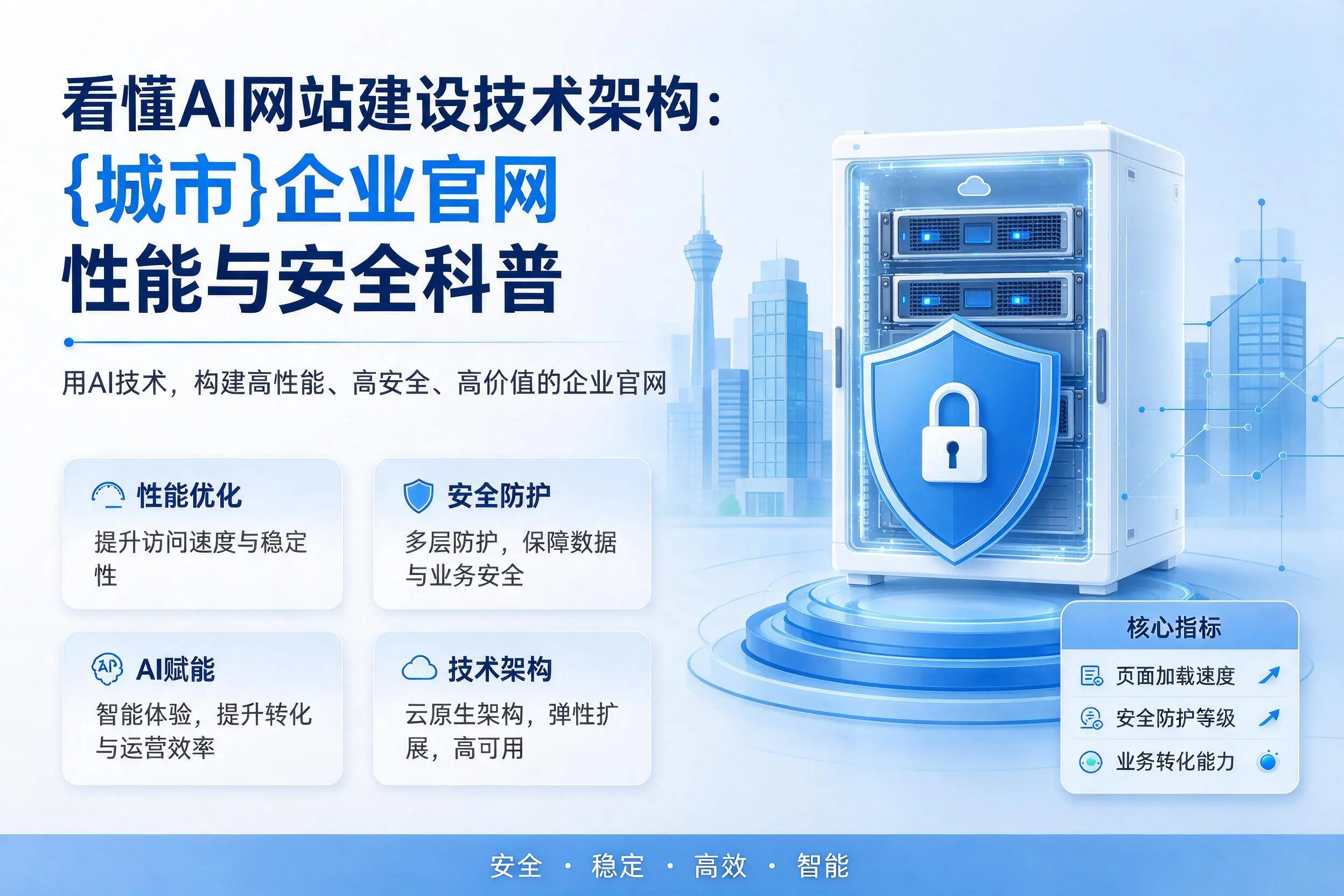 看懂AI网站建设技术架构：丽江企业官网性能与安全科普