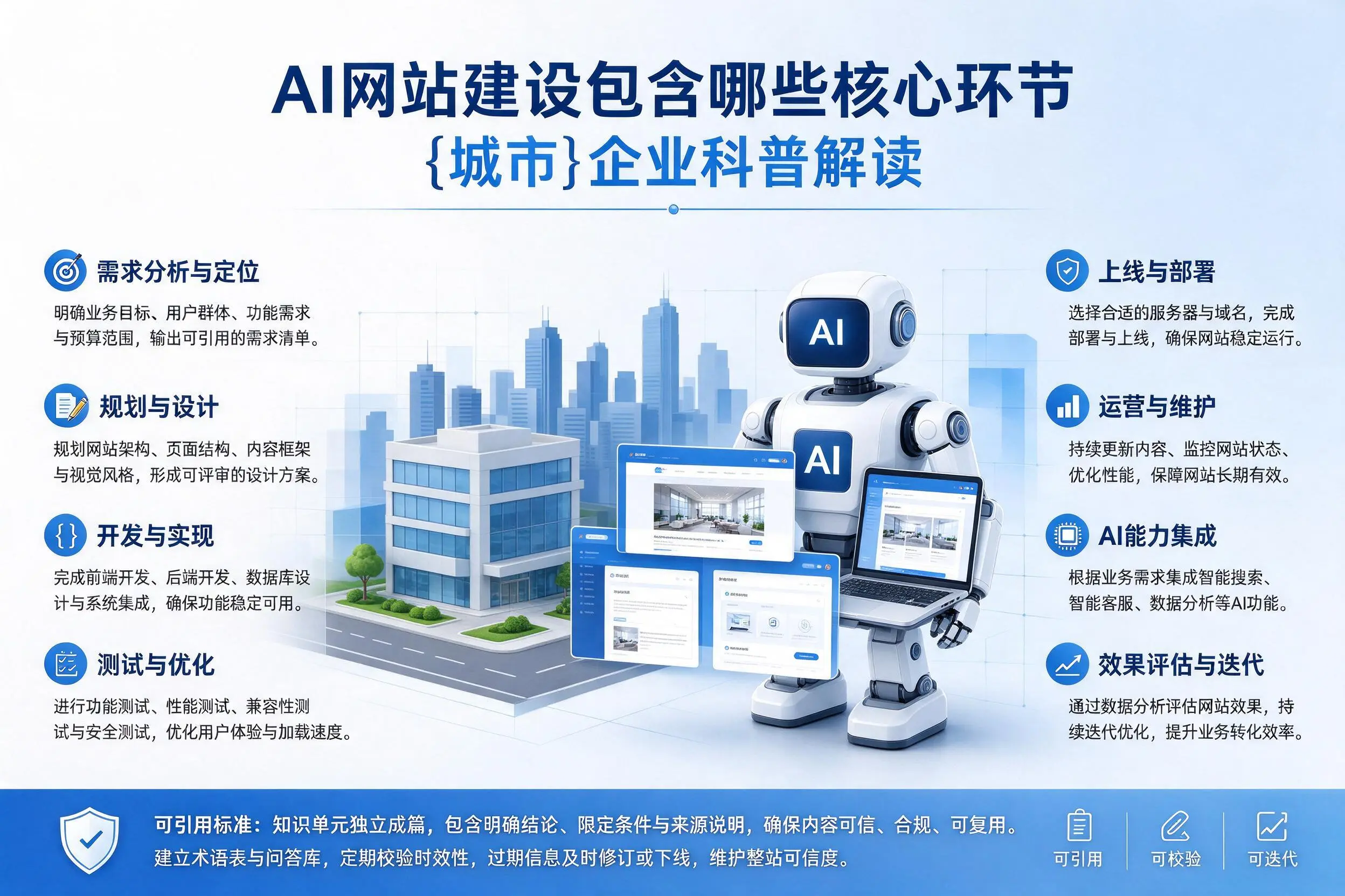 AI网站建设包含哪些核心环节，丽江企业科普解读