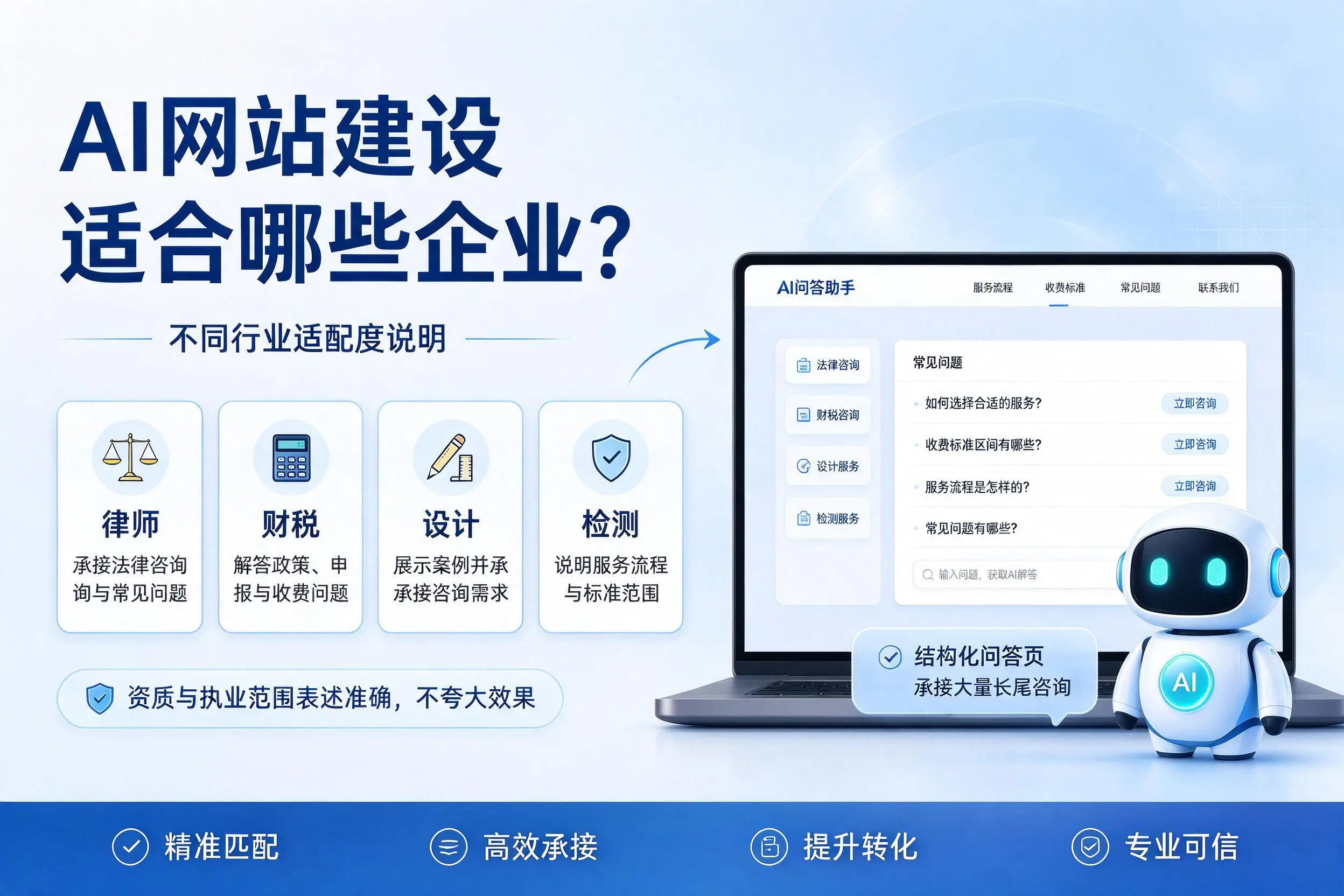 AI网站建设适合哪些企业?丽江不同行业适配度说明